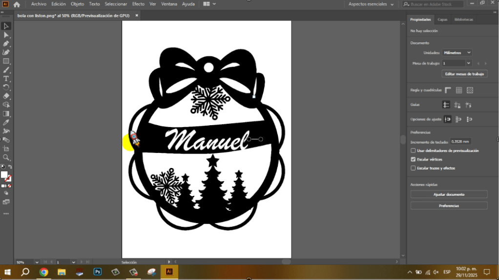 crear bolas de navidad personalizadas con adobe illustrator