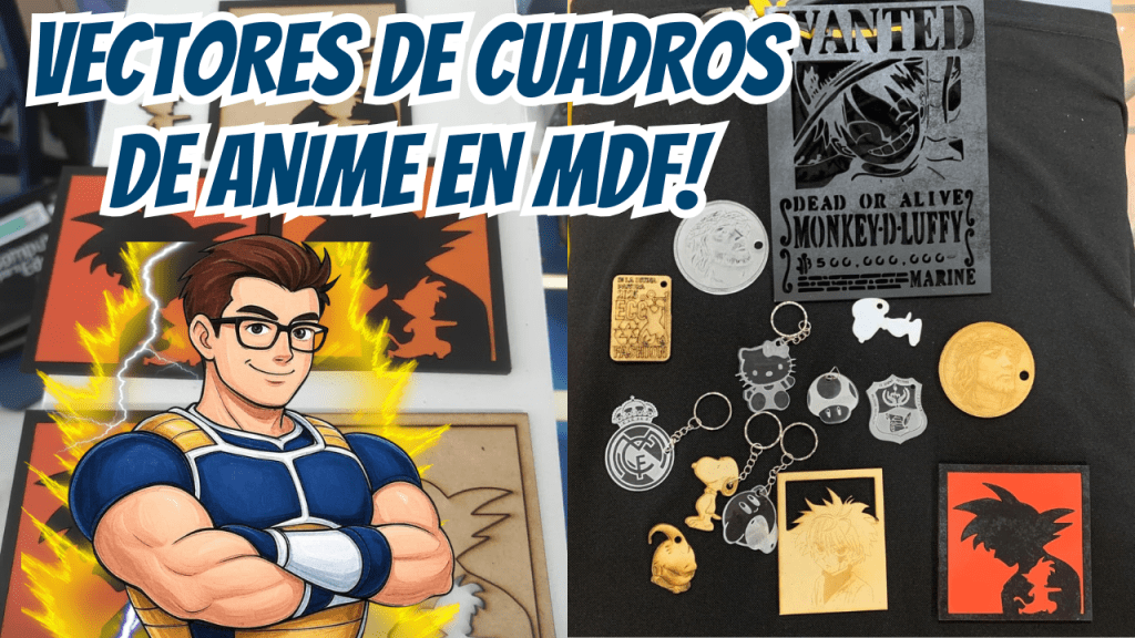 Silueta Anime para Corte Láser | Archivo DXF y SVG GRATIS (Estilo Guerrero Saiyajin)