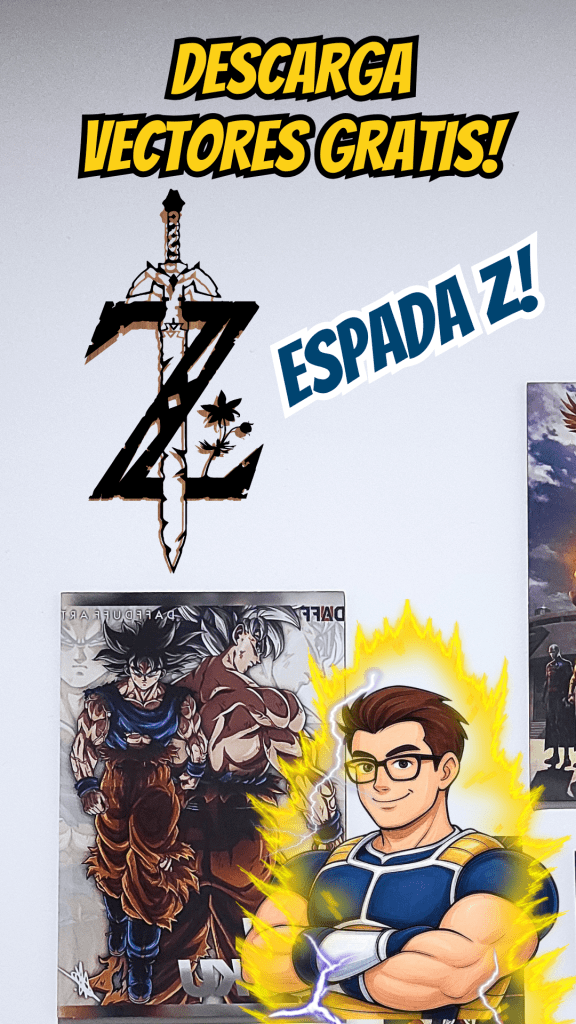 Espada Z Estilo Anime – Vector para Corte y Grabado