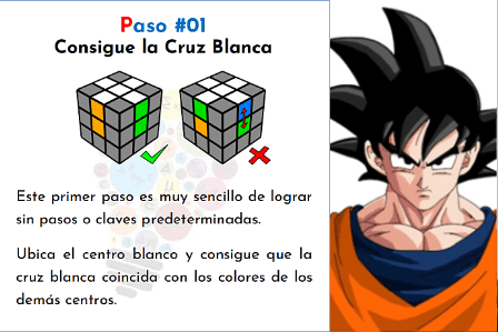 cómo armar el cubo rubik paso 1: armar la cruz blanca
