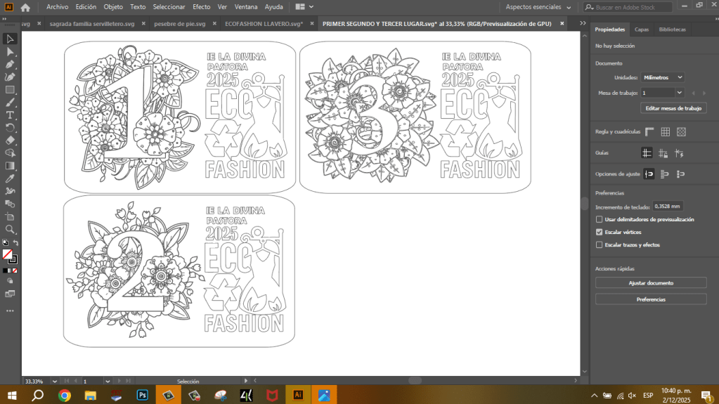 vector para corte laser mandala de primer lugar segundo lugar tercer lugar