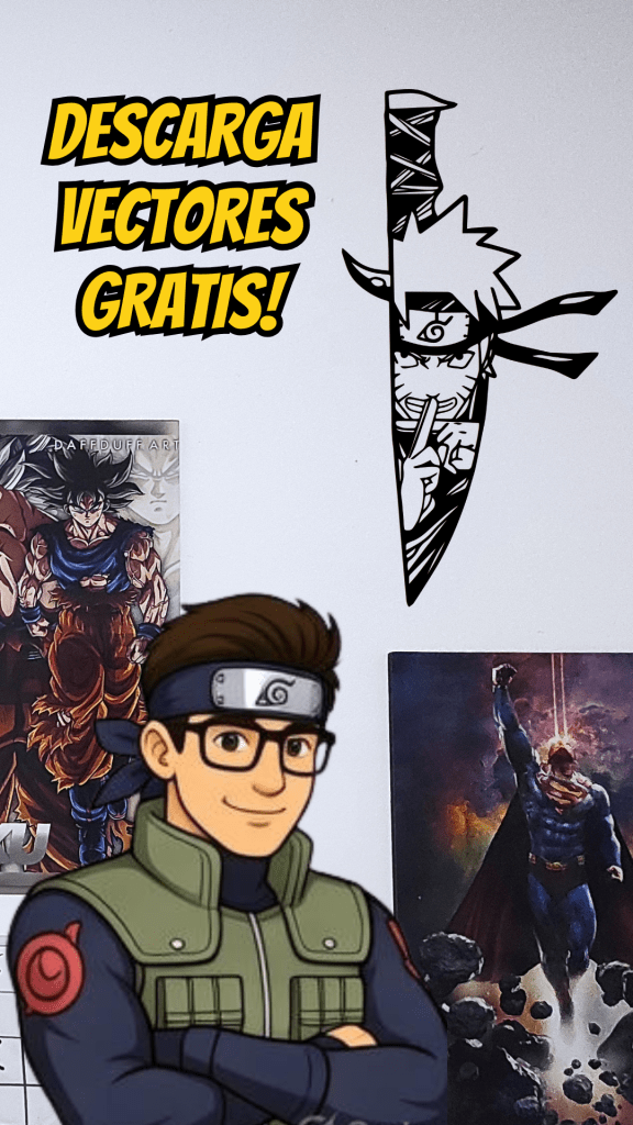 Kunai de Pared Estilo Ninja – Archivo DXF, SVG, PNG y AI descarga gratis