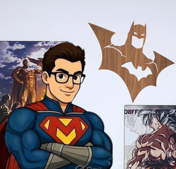 cuadro de batman vector gratis dxf svg