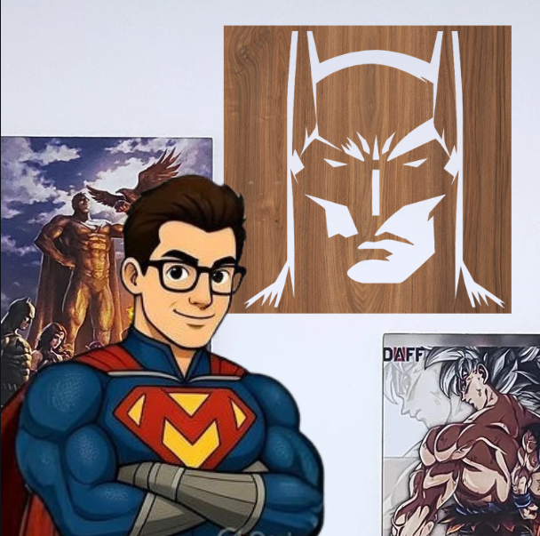 Rostro del Caballero Negro – Vector para Corte Láser