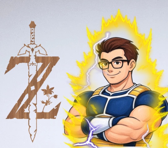 Espada Z Estilo Anime – Vector para Corte y Grabado