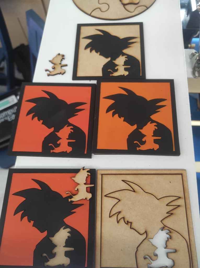 Goku para Corte Láser | Archivo DXF y SVG GRATIS Listo para Descargar